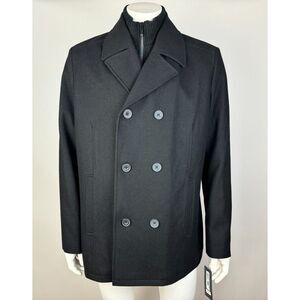 Kenneth Cole NY Wool Double Breasted Coat Mens XL NWT $265 Insulated Jacket